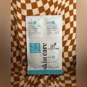 Art Naturals 3 Step Skincare Routine- Face Mask, Face Scrub, Face Toner